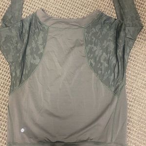 Camo long sleeve Lululemon top
